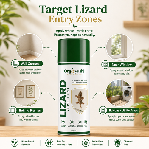Lizard Repellent Spray - Plant-Powered Wall & Balcony Protection