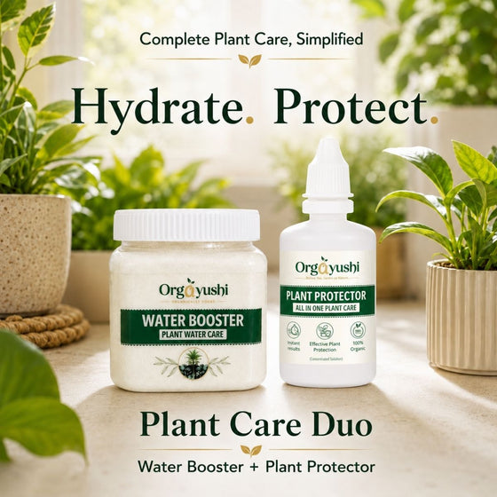 OrgAyushi Hydration + Protection Plant Care Combo