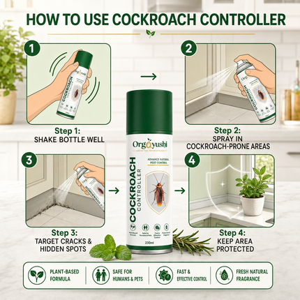 OrgAyushi Cockroach Controller Spray