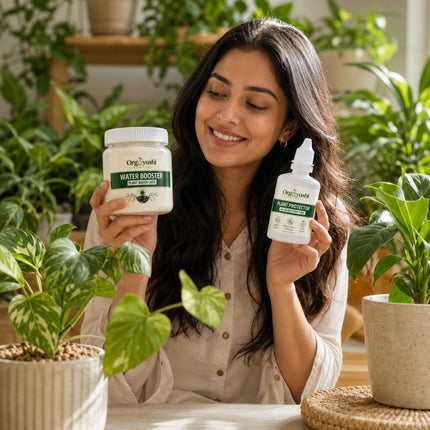 OrgAyushi Hydration + Protection Plant Care Combo